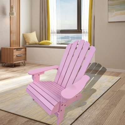 Chaise en bois rose S - Confort intérieur et extérieur, fabrication en bois franc massif, polyvalente, facile à assembler, assise confortable, assemblage inclus
