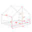 Space-Saving Metal House Bed for Small Room-133211529