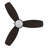 48" DC Motor 3 Reversible Blades Pull-chain Ceiling Fan with LED  Light