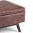 Owen 34"W Upholstered Vegan Leather Mid-Century Modern Rectangular Lift-Top Ottoman with Tapered Legs-91266631