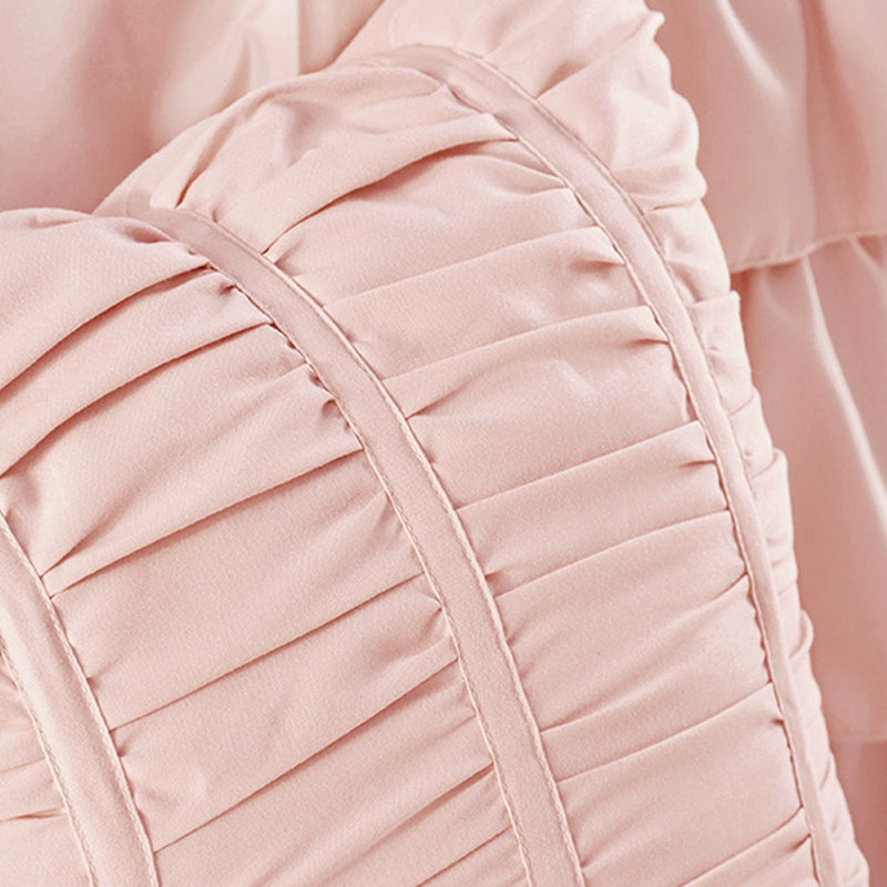 Édredon et oreiller Blush Ruffled, Édredon de grand lit + 4 pièces additionnelles