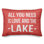  Tout ce dont vous avez besoin, c'est d'un coussin lombaire intérieur / extérieur Love and the Lake