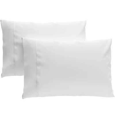 Housse de coussin en coton avec fermeture à glissière et housse de coussin, 2 pièces