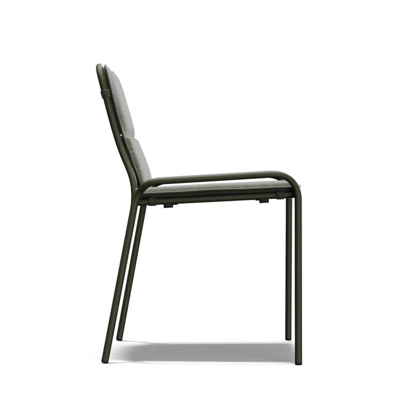 XY Outdoor Dining Side Chair, Olive