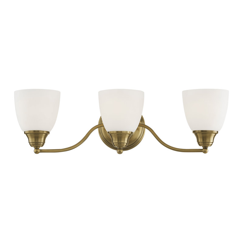 Mayday 3 - Light Dimmable Vanity Light, Antique Brass