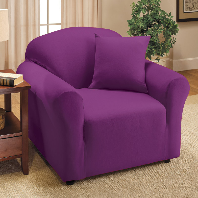Housse pour fauteuil à coussins en T, Mauve