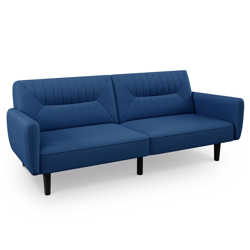 Convertible 75.8? Loveseat Sofa Couch, Blue