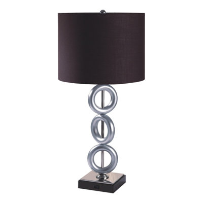 UNE PAIRE DE 3 ANS EN ARGENT 29 "AVEC LAMPE DE SORTIE DE TABLE (2PC / CTN)