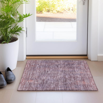 Premium Machine Washable Prisco Mauve Rug
