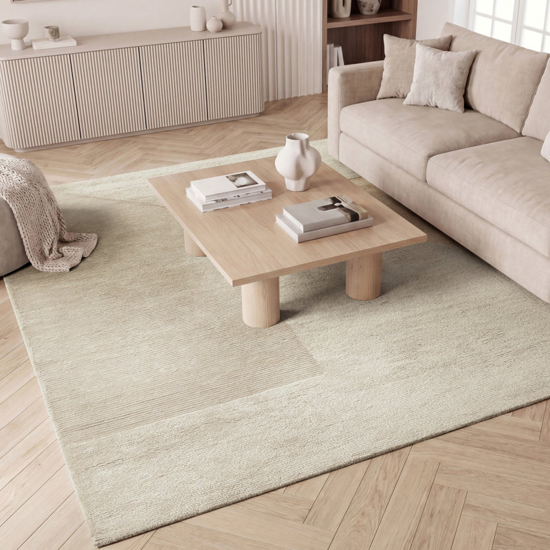 Arlo Handmade Wool Geometric Area Rug, 8'6" x 11'6"
