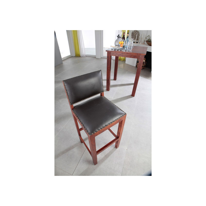 Oxford Upholstered Counter Stool with Solid Wood Frame