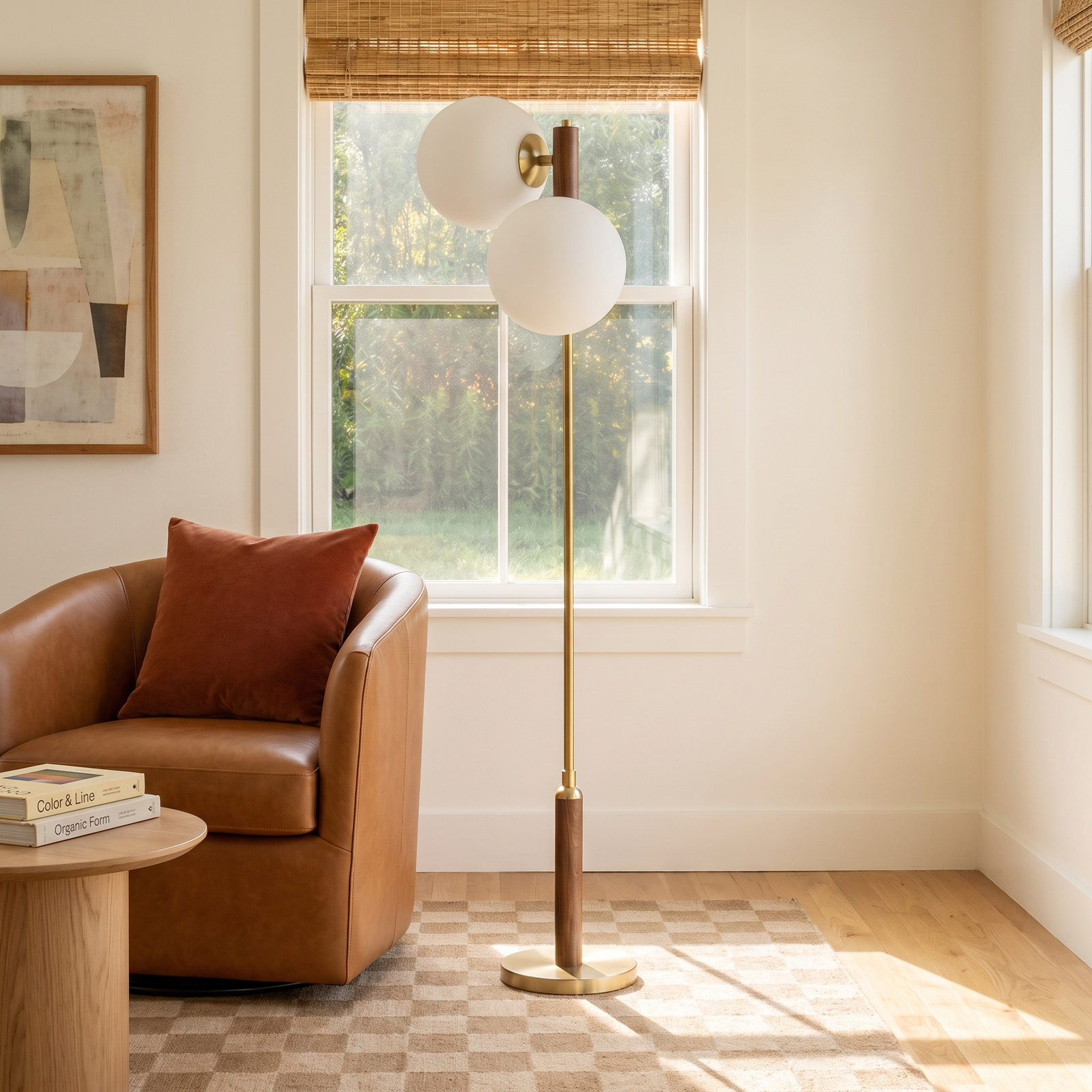 Kristy 65.25'' Solid Wood Floor Lamp