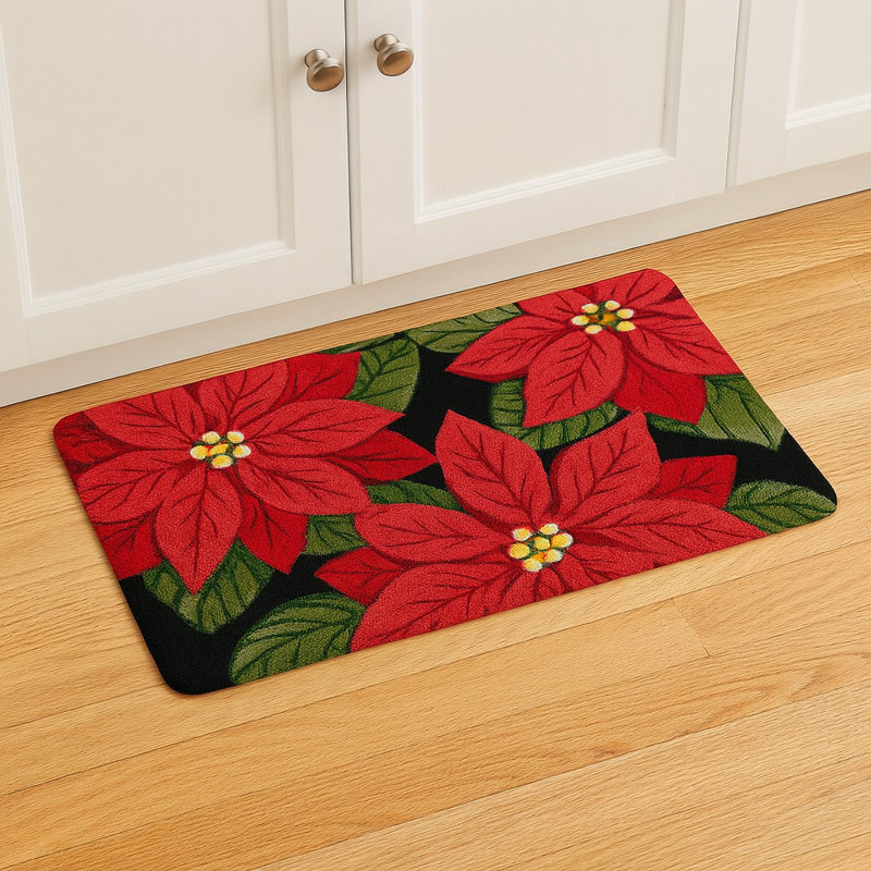 Henchy Polyester Non-Skid Kitchen Mat