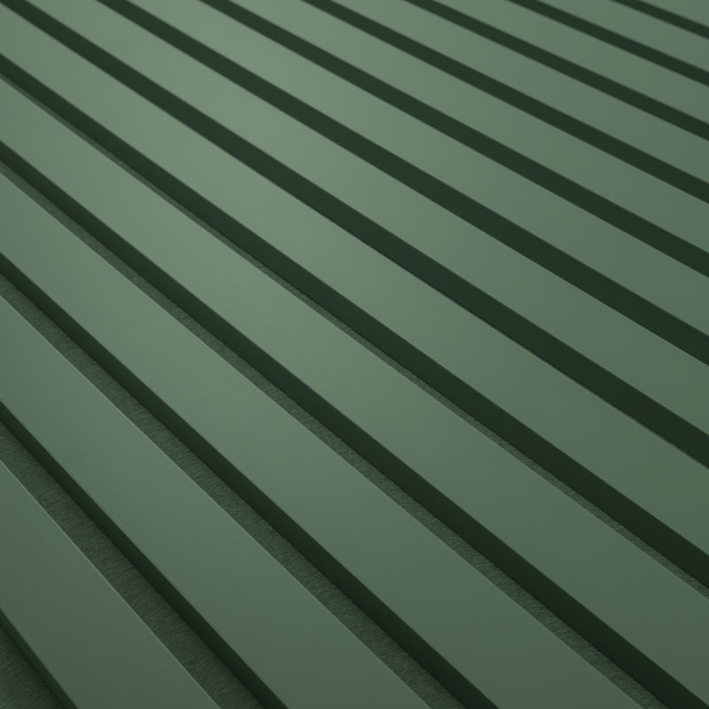 Panneau mural acoustique vert SereniSlats Mineral Sage, Sauge minérale