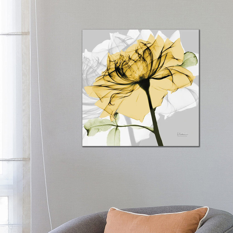 Rose In Gold V by Albert Koetsier - Wrapped Canvas Print, 66.04cm H x 66.04cm W x 1.905cm D