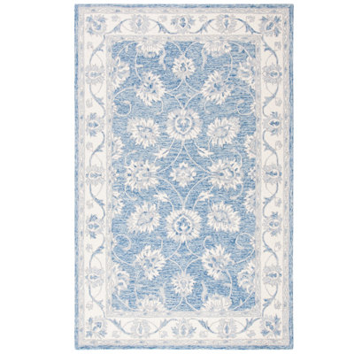 Vallelunga Hand Tufted Wool And Cotton With Latex Oriental Rug