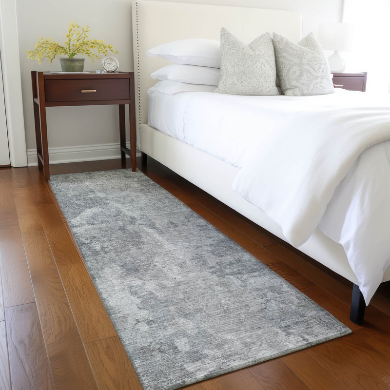 Washable Abstract Indoor / Outdoor Rug, Runner 2'3" x 7'6"