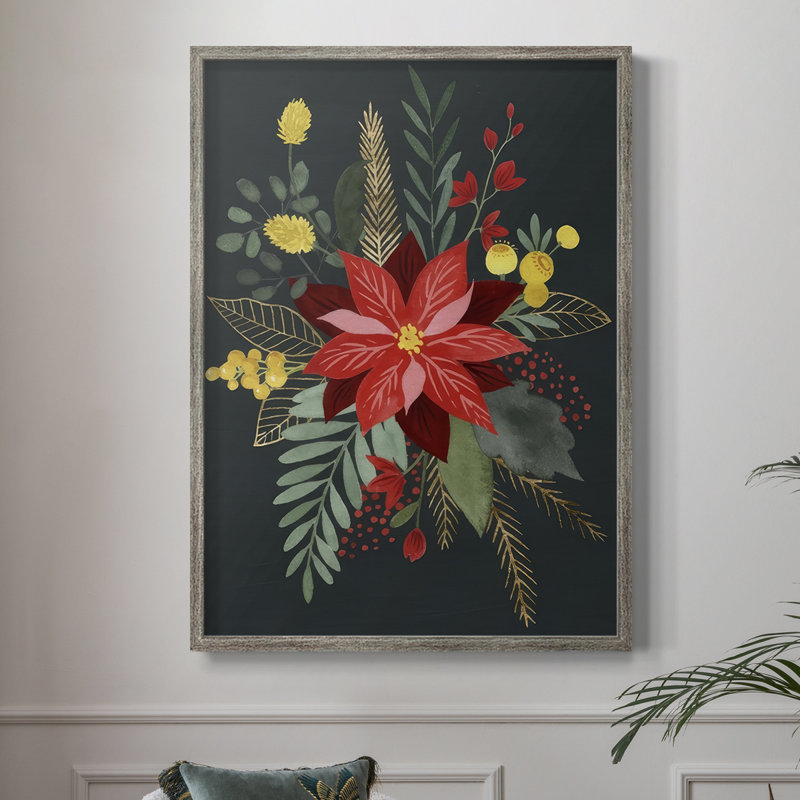 «Bright Christmas Night Collection», reproduction encadrée B - bois massif