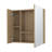 Kenya Wall Mounted Medicine Cabinet with Mirror and Interior Storage Shelves-400026195