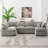 [VIDEO Provided][New]130*65" Modern Modular Cloud Sofa Bed