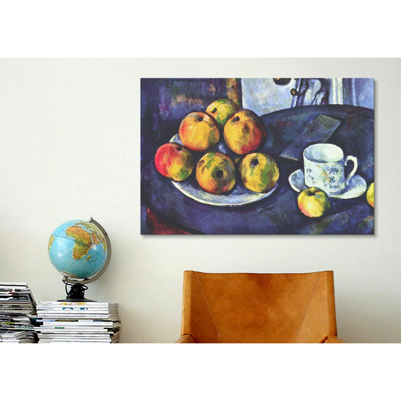 « Still Life with Apples » par Paul Cezanne, reproduction d'art sur toile tendue, H 8 po x l 12 po x P 0,75 po, Toile tendue