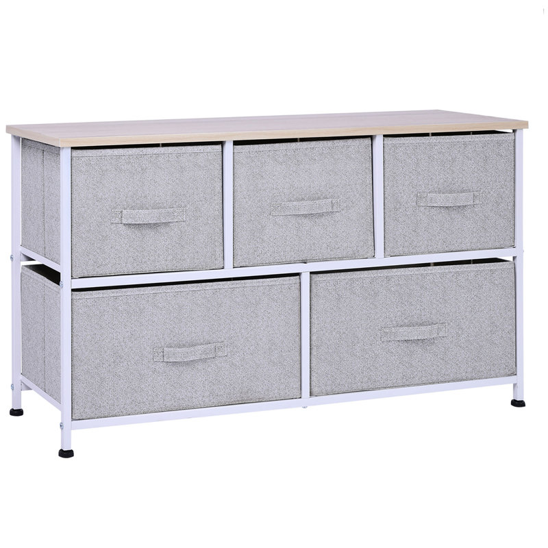Myshia 5 Drawer Storage Drawer
