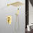 10 Inch Shower Head Bathroom Luxury Rain Mixer Shower Complete Combo Set Wall Mounted-118534804