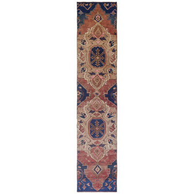 Vintage Turkish Village Rugs One-of-a-Kind Runner 2'11" X 12'8" Area Rug