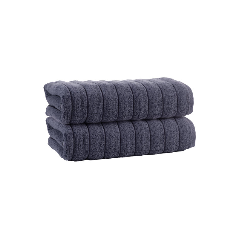 Ensemble de serviettes 100% coton Rachel, Anthracite