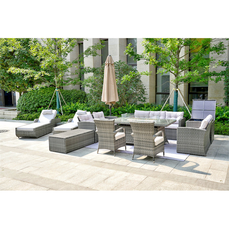 12 Piece Sofa Seating Group with Cushions
