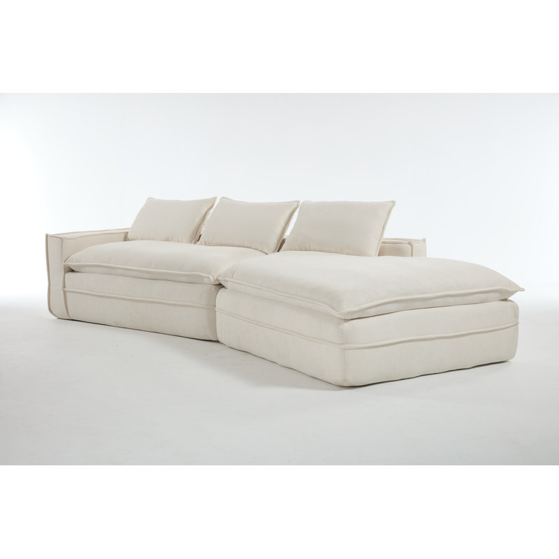 Canapé modulaire Boneless Modern Minimalist, Blanc