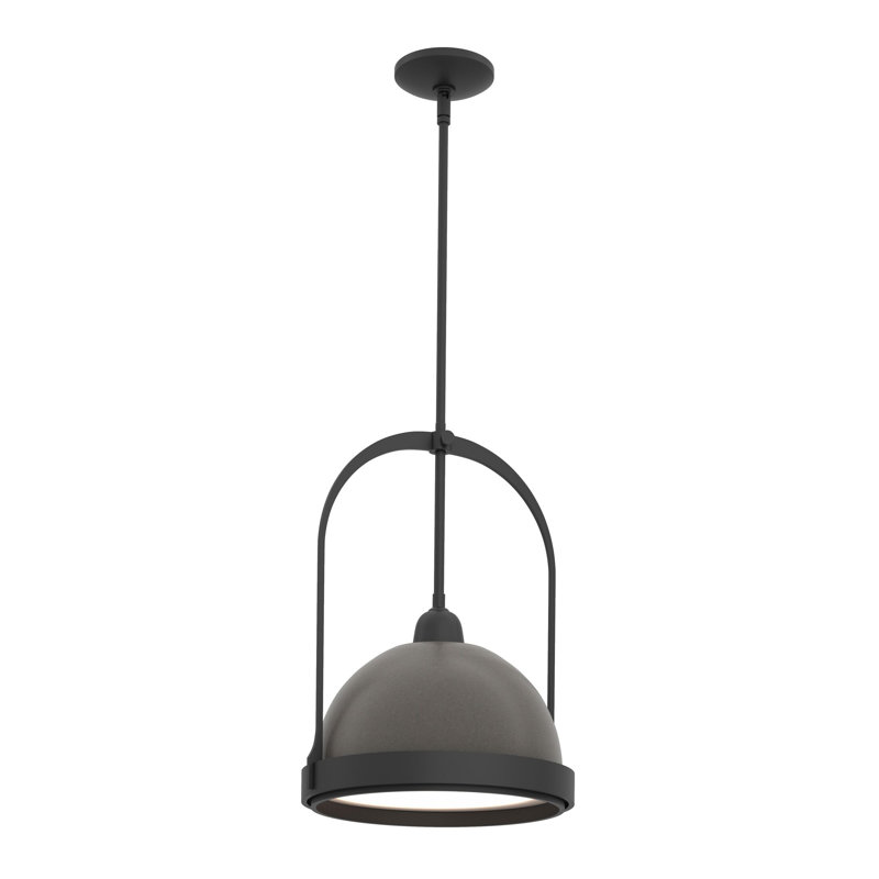 Atlas 1 - Light Single Dome Pendant, Dark Smoke, Black