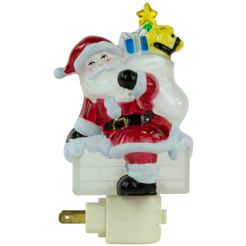 Veilleuse de Noël givrée 6,25 po