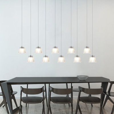 Atkin 10 - Light Nickel Kitchen Island Pendant