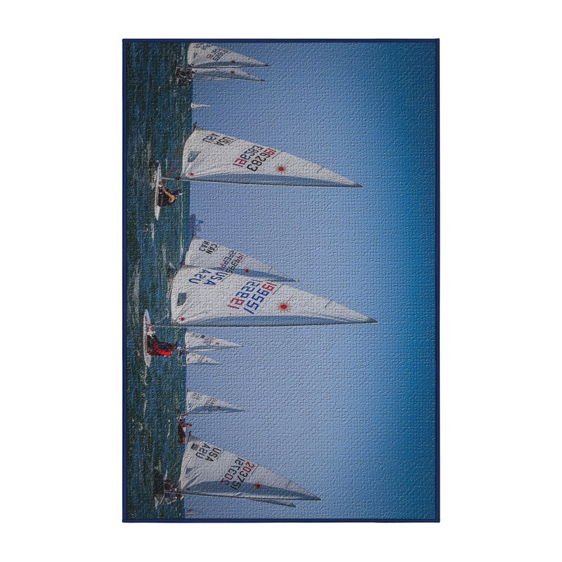 Tapis de salle à bateau de voile, Rectangle 3 pi x 5 pi