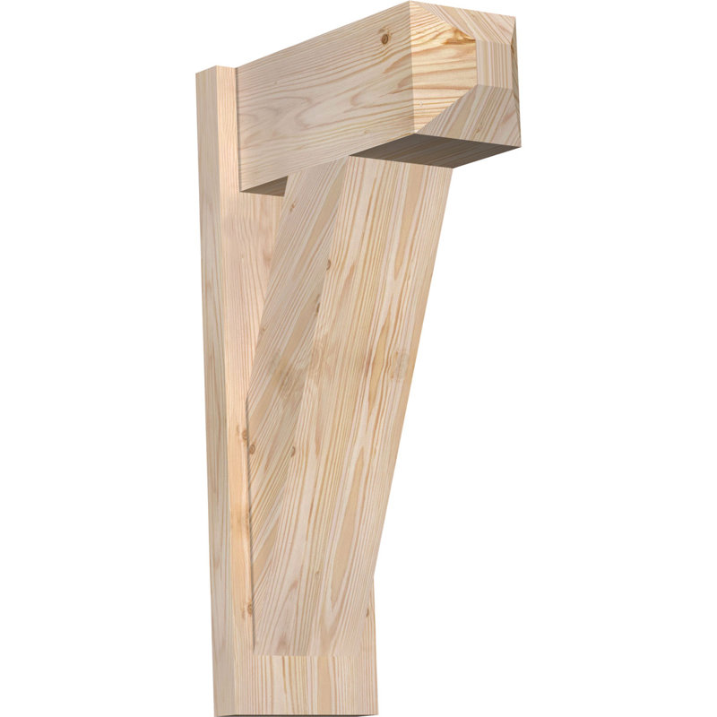 Artisan traditionnel en bois rustique, P 16 po x H 28 po, Sapin Douglas de 7 1/2 po (lisse)