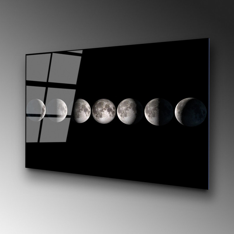 Superbe peinture murale en verre trempé 27,6 po x 39,4 po | 100% verre trempé, épaisseur: 0,16 pouce | Décoration élégante pour le salon ou le bureau, durable et facile à nettoyer, idée de cadeau parfaite
