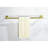 Stainless Steel Bathroom Towel Rack 9 Piece - Brushed Gold, Scratch- Material, Enhances Quality Guarantee Coating, Assurance
