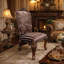 Chaise d'appoint rembourrée en similicuir Waverly Place-1606331035-1606331032