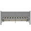 Lit de jour simple avec 2 grands tiroirs, structure en X, lit de jour de style décontracté moderne et rustique, gris-1241524776