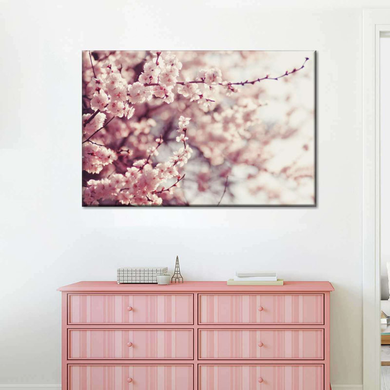 Delicate Cherry Blossoms Canvas Print, 20" H x 30" W x 1.25" D