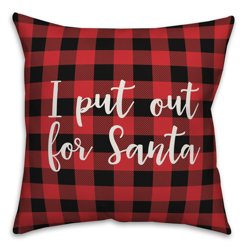  Coussin décoratif «I Put Out for Santa in Buffalo», Housse de coussin