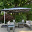Sadi 3.7m Square Cantilever Parasol With Base-605330994
