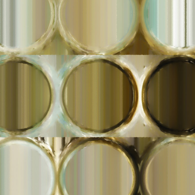 «Circles and Squares 41», reproduction d'impression sur toile encadrée, H 21,5 po x l 21,5 po x P 2 po
