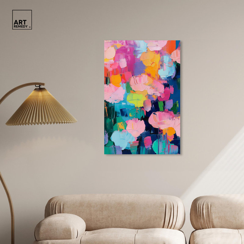 Toile «Glide of Colours» par Art Remedy, Toile tendue, H 36 po x l 24 po