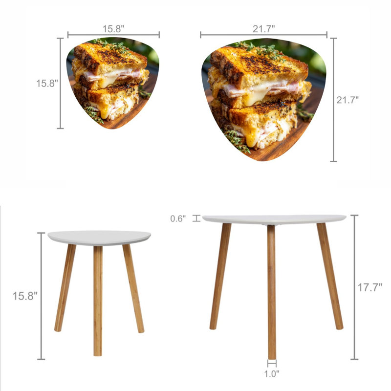 Ensemble de 2 tables basses gigognes Triangle