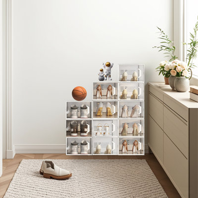 Boîte de 12 chaussures pour la maison, le vestibule, la chambre à coucher et la porte