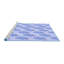 Tapis bleu tissé à la machine-1522818318