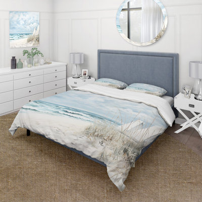 Beach Minimalism Landscape II - Coastal Beach Duvet Cover Set