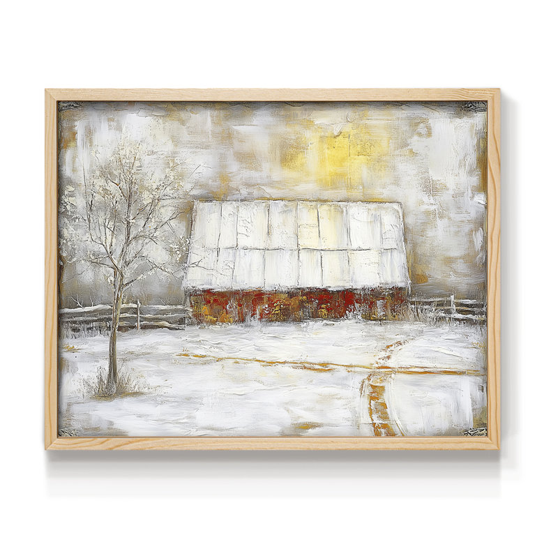 Chirstmas Art-CLXIV -Framed Print - Restickable, H 22 po x l 28 po, Naturel